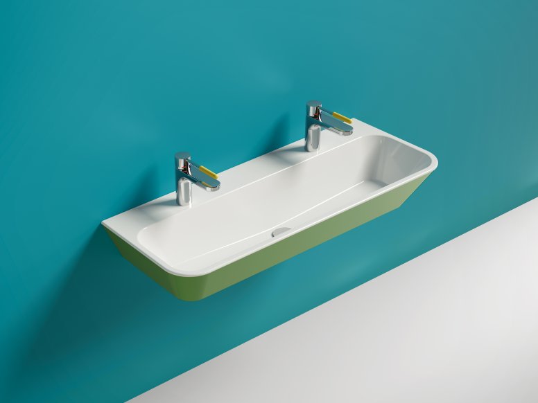 Small double washbasin for children
