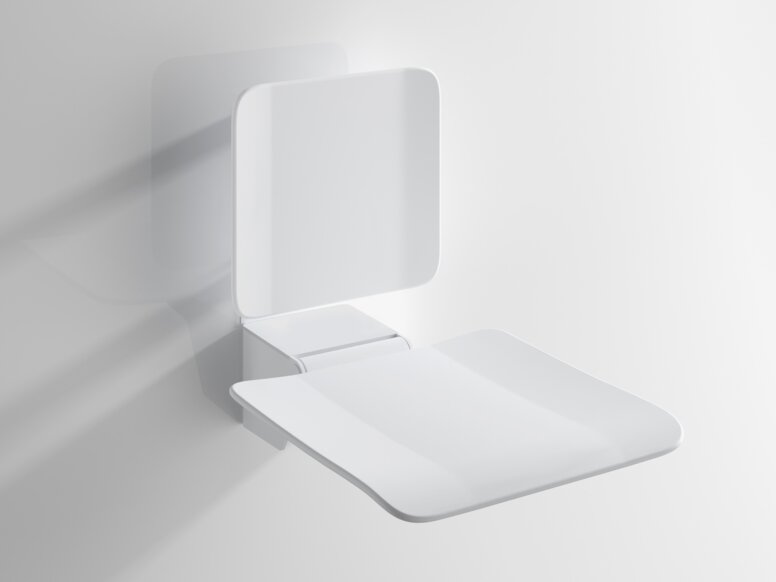 Duschsitz in der Farbe Weiß